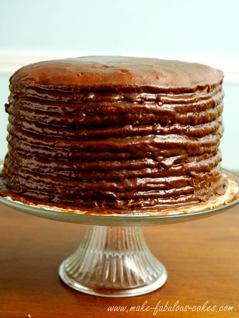 12 Layer Chocolate Cake Recipe, Banana Bread With Dates, Dessert Corner, Recipe For Banana Bread, Food Easy Recipes, Layer Chocolate Cake, How To Stack Cakes, Birthday Baking, Chocolate Torte