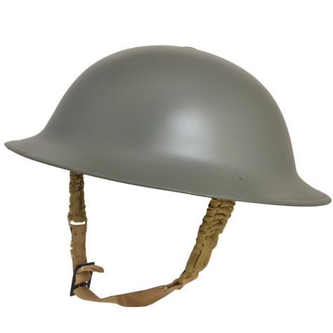 AmazonSmile: Reproduction WW2 British Army Brodie Helmet with Chinstrap - Tommy / Doughboy Tin Hat: Clothing Wwi Helmet, Ww1 Helmet, Helmet Drawing, Soldier Helmet, Ww1 Soldiers, Sketchbook Challenge, Ghost Walk, Ww2 Uniforms, Army Hat