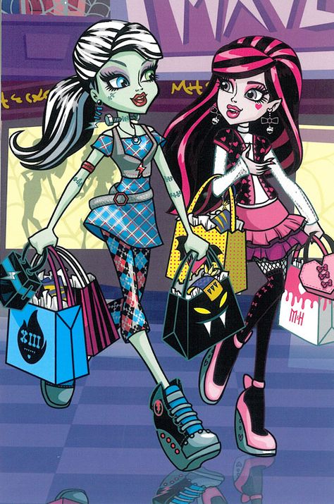 Frankie Stein & Draculaura Kida Disney, Arte Monster High, Monster High Pictures, Moster High, Frankie Stein, Catty Noir, Love Monster, Monster High Art, Monster High Characters