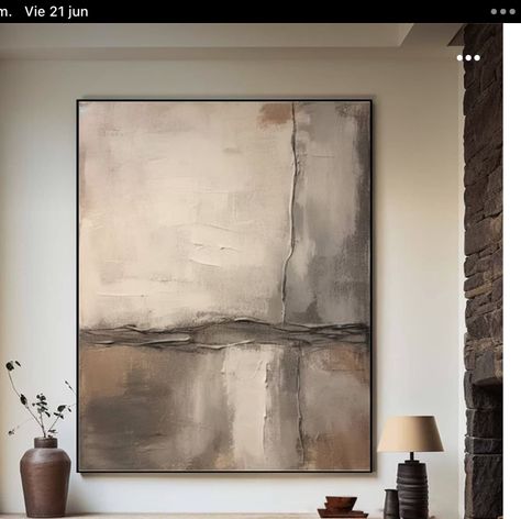 Moody Art, Diy Abstract Canvas Art, Canvas Painting Diy, Abstract Art Landscape, Neutral Wall Art, Painting Art Projects, Abstract Canvas Art, Large Painting, Art Abstrait