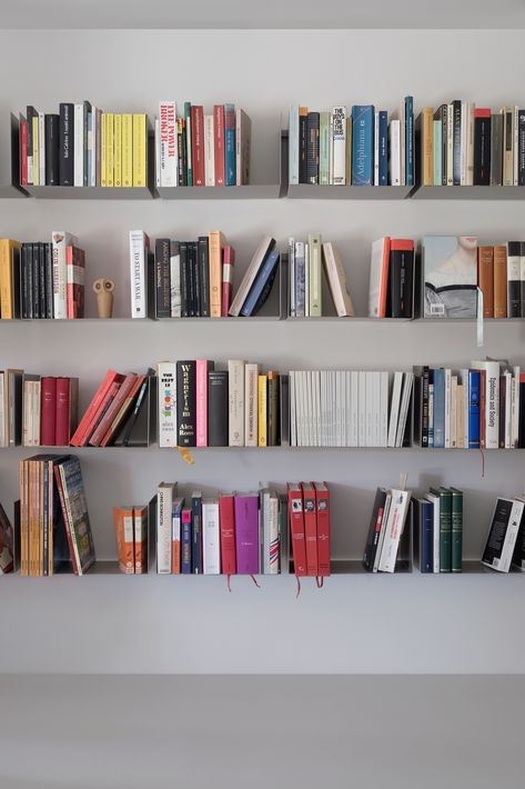 Architecture - Javier Márquez Minimal Bookcase, House Shop, Space Interiors, Interior Design Studio, House Inspo, Space Art, Bookshelves, Shop House, Small Spaces