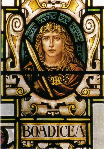 Queen Boudica, Edwardian stained glass Arab Warrior, Queen Boudica, Iceni Tribe, Celtic Warrior, Roman Army, Victorian Gentleman, Roman Britain, Celtic Warriors, Roman Era