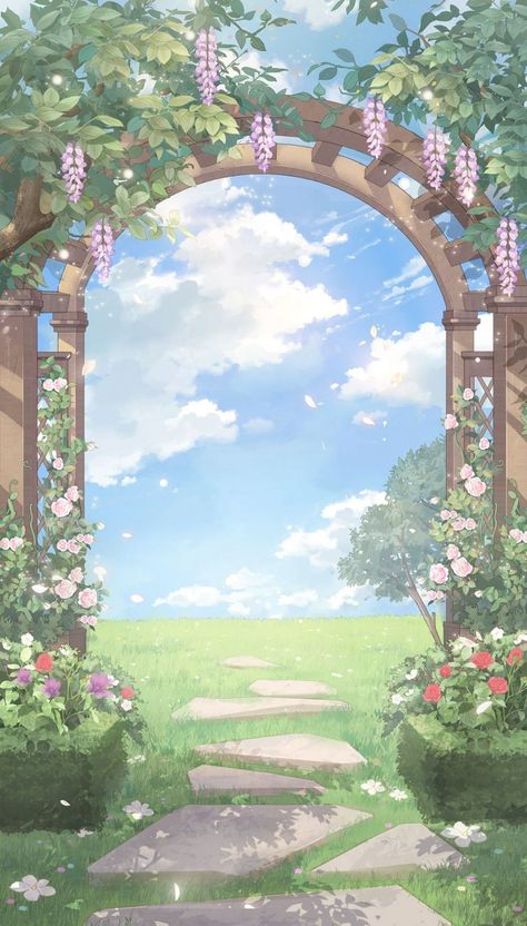 Simple Anime Background, Cute Landscape Background, Canva Backgrounds Aesthetic, Poster Template Background, Fairytale Background, Dreamy Background, Barbie Land, Background Canva, Park Background