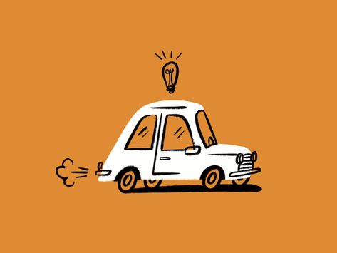 Simpsons Drawings, Illustration Simple, Graphisches Design, Cars Characters, Automotive Artwork, Car Vector, Car Illustration, Doodle Illustration, Simple Illustration