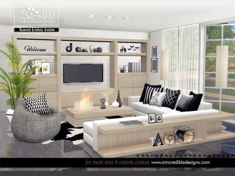 The Sims Resource - Suavis Sims 4 Living Room Set, Couch Cc Sims 4, Sims Living Room Cc, Sims4 Cc Furniture Living Rooms, Sims 4 Couches Cc, Sims 4 Couch, Sims4 Cc Furniture, Sims 4 Living Room Cc, Mod Living Room