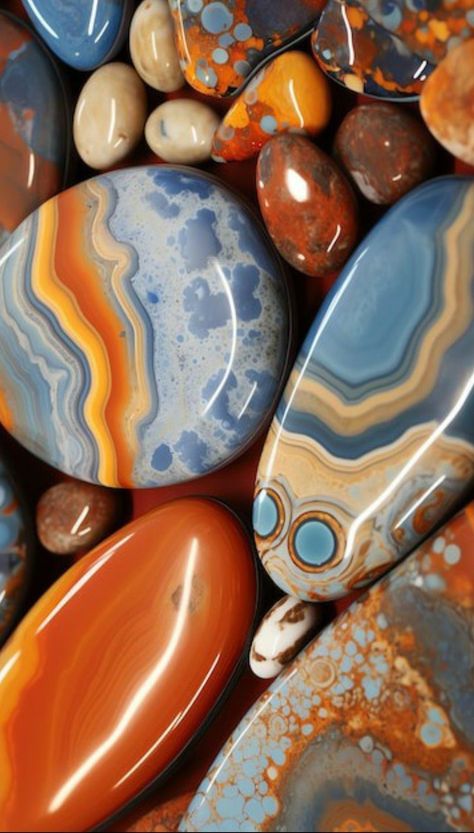 Colourful Stones Wallpaper, Iphone Wallpaper Stills, Cute Blue Wallpaper, Stone Wallpaper, Nature Artists, Pretty Rocks, Cool Rocks, Art Gallery Wallpaper, Minerals And Gemstones