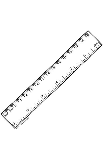 Ruler by karl_addison, via Flickr Ruler Template Free Printable, Printable Ruler Templates, Ruler Clipart Black And White, Giant Ruler, Printable Ruler, Bullet Journal Ruler, Letter S Worksheets, School Suplies, Stick Drawings