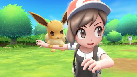 Pokémon: Lets Go!: everything we know #Gaming #News #Entertainment Lets Go Eevee, Evee Pokemon, Pokemon Lets Go, 3d Pokemon, New Pokemon Game, Real Pokemon, Pokemon Rpg, Pikachu Pikachu, Nintendo Switch System