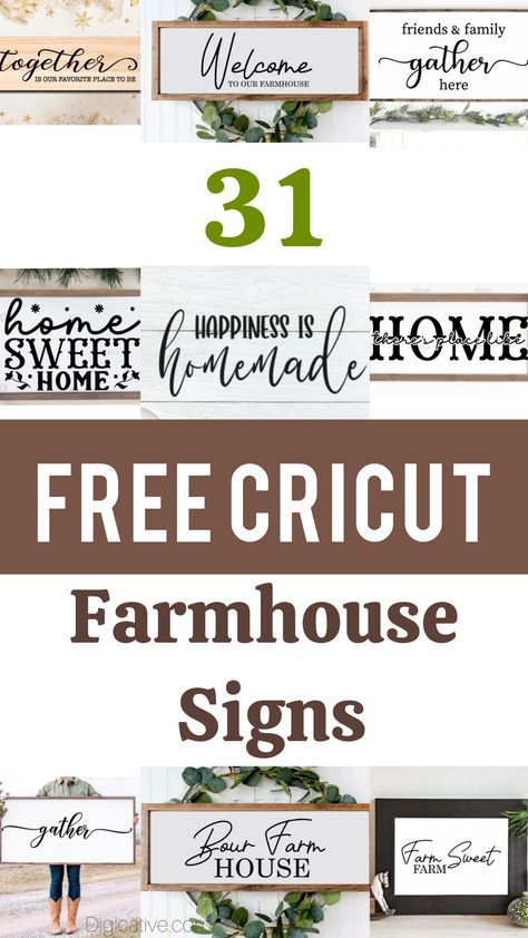 Get free modern cricut farmhouse signs diy for farmhouse decorations whether its entryway, wall, living room, kitchen. Cricut Projects Ideas Decor Wall Art, Cricut Farmhouse Signs, Farmhouse Sign Ideas, Kitchen Sign Diy, Rustic Farmhouse Kitchen Ideas, Farmhouse Signs Diy, Diy Farmhouse Ideas, Diy Farmhouse Decoration, Farmhouse Printables