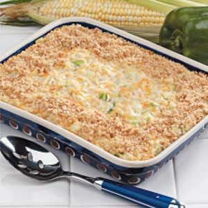 Shoepeg Corn Casserole Recipe -This comforting side dish makes a creamy accompaniment to most any main course. Not only can you double the recipe for larger crowds, but you can use reduced-fat or low-sodium ingredients if you prefer. —Lori Talamao Baton Rouge, Louisiana Shoepeg Corn Casserole, Thanksgiving Corn Recipes, Shoepeg Corn, Creamed Corn Recipes, Corn Casserole Recipe, Thanksgiving Dinner Recipes, Corn Recipe, Vegetable Casserole, Corn Casserole