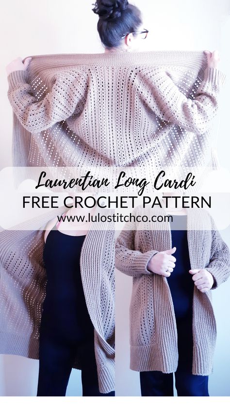 Jaket Crochet, Crochet Cardigan Pattern Free, Crochet Cardigan Sweater, Crochet Sweater Pattern Free, Crochet Coat, Crochet Jacket, Crochet Cardigan Pattern, Crochet Woman, Sweater Crochet Pattern