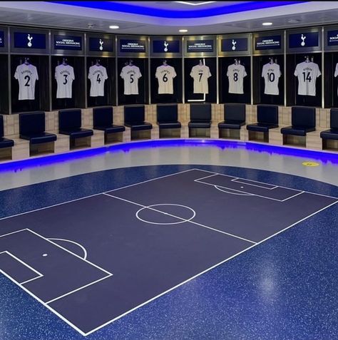 Indoor Soccer Field, Locker Closet, Breeze Blocks, Tottenham Hotspur Fc, Indoor Soccer, Locker Room, Tottenham Hotspur, Event Design, Lockers