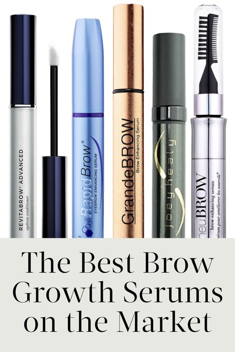 The Best Eyebrow Growth Serums + Serum Shopping Guide Eyebrow Growth Remedies Fast, Eye Brow Growth, Eyebrow Serum Growth, Diy Eyebrow Growth Serum, Best Brow Growth Serum, Growing Eyebrows, Diy Lash And Brow Growth Serum, Eyebrows Serum, Eye Brow Serum