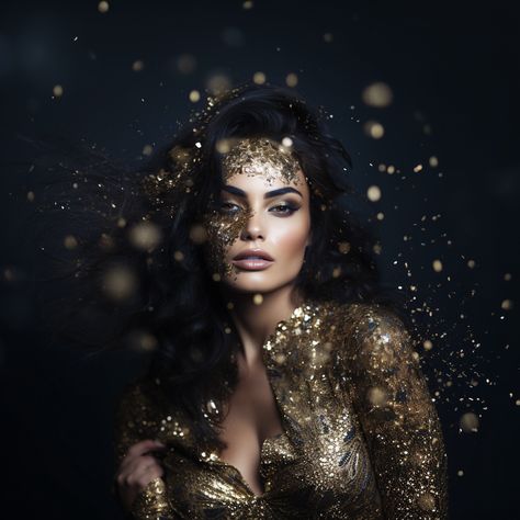 Star Goddess Halloween Costume Inspo 2023 | Body Glitter recommendation linked below! #AIStyleScape #Halloween2023 #Star #StarGoddess #Goddess #GoldGoddess #Halloween #Costume #CostumeIdeas #HalloweenIdeas #UniqueCostume #GoddessCore #PowerfulCostumes #HalloweenFashion #DIYCostumes #SpookySeason #WomensCostumes #HalloweenParty #SexyCostumes #ScaryCostumes #CreativeCostumes #GroupCostumes #CostumeContest Goddess Halloween Costume, Goddess Halloween, Rave Glitter, Queen Halloween Costumes, Eye Glitter, Face Glitter, Hair Glitter, Star Goddess, Cosmetic Grade Glitter