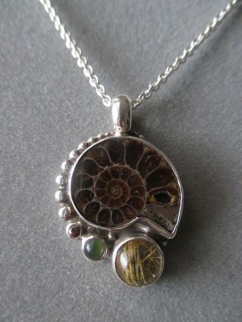 Miss Paty in 2022 | Metal clay jewelry, Ammonite jewelry, Fossil jewelry Ammonite Jewelry, Silver Jewelry Diy, Raw Gemstone Jewelry, Metalsmithing Jewelry, Fossil Jewelry, Ammonite Fossil, Metal Clay Jewelry, Diamond Solitaire Necklace, Best Diamond