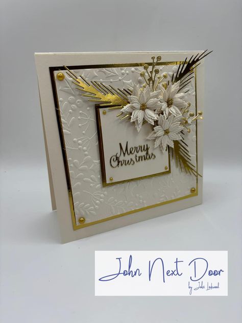 John Next Door Cards, Die Cut Christmas Cards, Handcrafted Christmas Cards, Craft Things, Christmas Card Inspiration, Homemade Christmas Cards, Scrapbooking Cards, 2024 Christmas, Cards Ideas