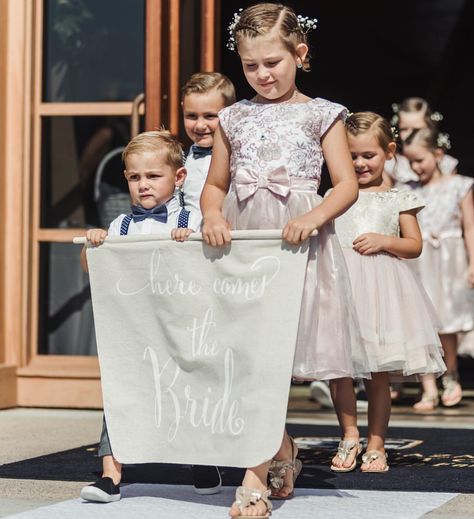 Nieces And Nephews In Wedding, Flower Girls And Ring Bearers, Wedding Walk, Black Red Wedding, Ring Bearers, Farmhouse Wedding, Happy Wife, The Isle, Niece And Nephew