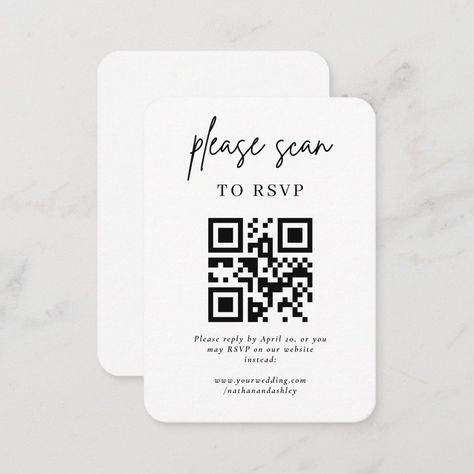 Rsvp Qr Code, Midnight Blue Wedding, Wedding Day Invitations, Wedding Invitation Card Design, Minimalist Wedding Invitations, Invitation Inspiration, Simple Wedding Invitations, Rsvp Wedding Cards, Invitation Card Design