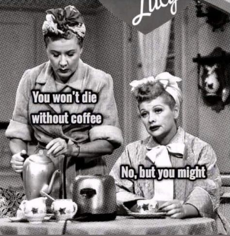 you won’t die without coffee. no, but you might. Kaffe Humor, Good Morning Meme, Funny Coffee Quotes, Morning Memes, Italian Humor, Humor Mexicano, 10 Funniest, Lucille Ball, Coffee Coffee Coffee