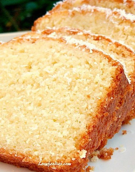 Pound Loaf Cake, Cake With Coconut Milk, Sugar Free Bread, Coconut Loaf Cake, Coconut Loaf, Coconut Pound Cakes, Bread Gluten Free, Cake With Coconut, Cake Light