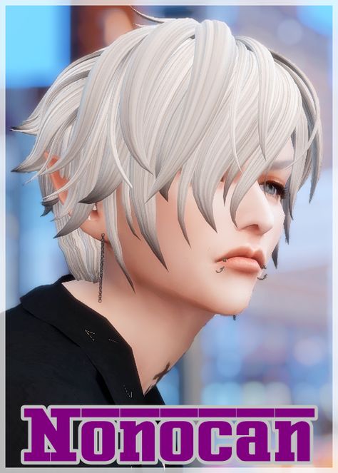 Pretty Male Cc Sims 4, Sims4 Cc Kawaii Makeup, Sims 4 Link Cc, Sims Male Body Cc, Sims 4 Cc Asymmetrical Hair, Hair Covering Eyes Sims 4 Cc, Enstars Sims 4 Cc, Sims 4 Cc White Hair Male, Sims 4 Swoop Hair Cc