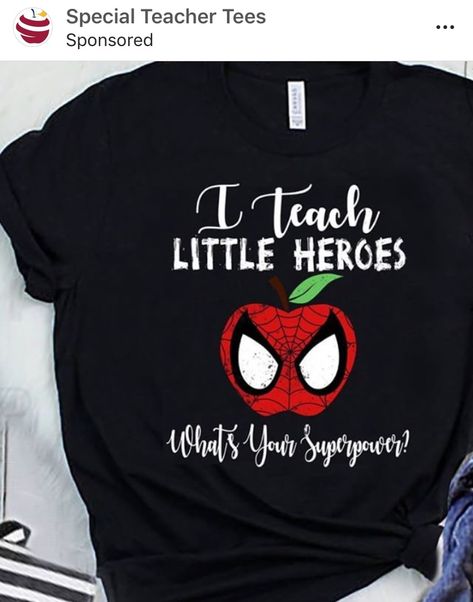 Super Hero Teacher Shirt, Superhero School, Superhero Teacher, Teacher Tee Shirts, Super Hero Shirts, School Shirt Designs, Teacher Appreciation Gifts Diy, Teaching Shirts, Superhero Shirt