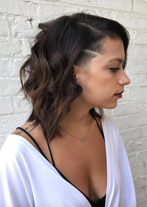 51 Long Undercut Hairstyles for Women In 2019: DIY Undercut Hair Long Undercut Hairstyles, Long Undercut, Undercut Hairstyles Women, Curly Undercut, Undercut Long Hair, Shaved Undercut, Pixie Cut With Bangs, Undercut Women, Shaved Head