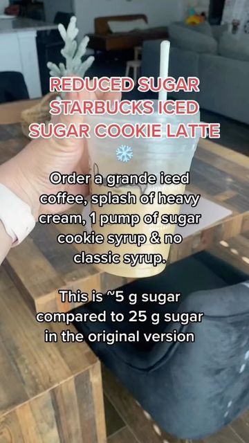 Starbucks Sugar Cookie Latte Order, Iced Sugar Cookie Almond Milk Latte, Zero Sugar Starbucks Drinks, Insulin Resistance Starbucks Drinks, Low Sugar Starbucks Drinks, Starbucks Seasonal Drinks, Starbucks Sugar Cookie, Fancy Beverages, Sugar Free Starbucks Drinks