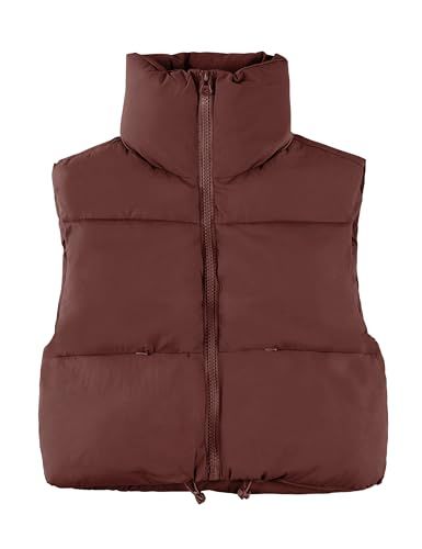 Ashley Rose's Amazon Page Tan Puffer Vest, Mens Wool Overcoat, Puffer Vest Women, Cropped Puffer Vest, Bubble Vest, Plaid Trench Coat, Brown Puffer, Outfits Unique, Pink Vest