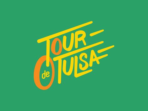 Logo and identity for Tour de Tulsa cycling event by Russell Wadlin Travel Agency Logo, Cycle Logo, Cycling Event, Agency Logo, Type Inspiration, Campaign Logo, Logo And Identity, Community Logo, Online Logo Design