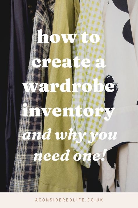 How to Create a Wardrobe Inventory How To Create A Wardrobe, Develop Personal Style, Wardrobe Inventory, Plan Outfits, Track Outfits, Create A Wardrobe, Create Capsule Wardrobe, Closet Inventory, Clothing Apps