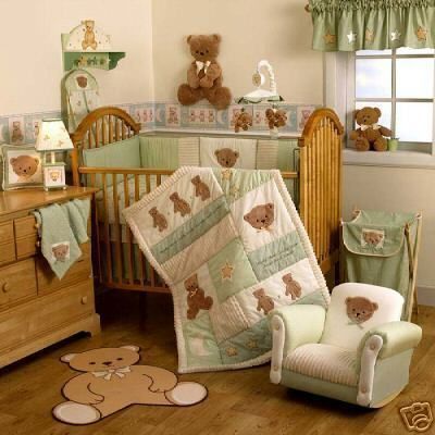 Lambs & Ivy DREAM TEDDY bear green gingham window valance curtain on PopScreen Teddy Bear Room Decor, Teddy Bear Baby Nursery, Teddy Bear Nursery Theme, Teddy Bear Bedroom, Teddy Bear Room, Bear Nursery Theme, Brown Crib, Teddy Bear Nursery, Baby Nursery Themes