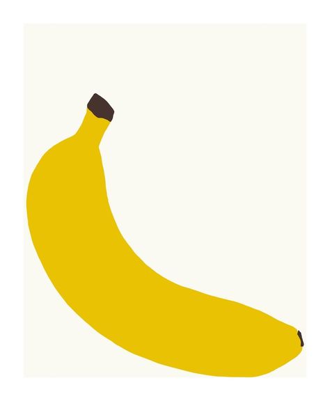 Jorey Hurley, Banana Phone, Banana Art, Artfully Walls, Artist Wall, Fruit Loops, Fruit Illustration, Painting Edges, Mellow Yellow