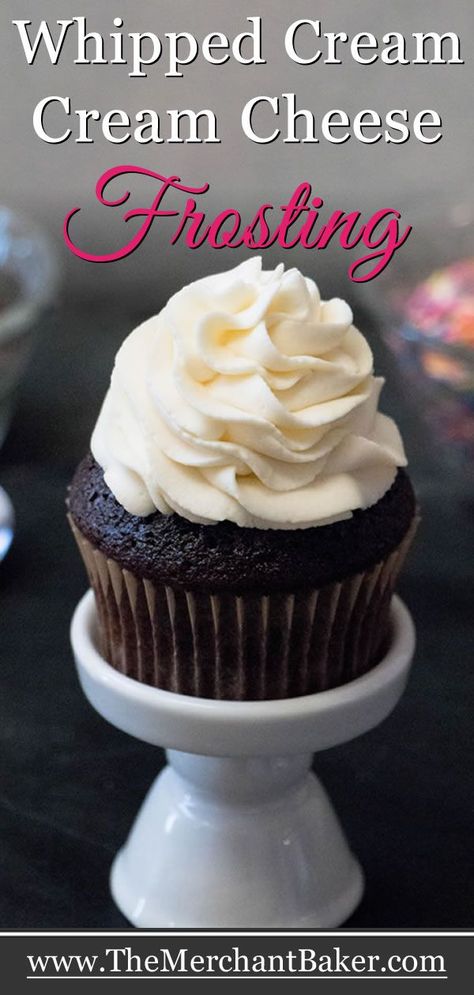 Whipped Vanilla Frosting Recipe, Not Too Sweet Frosting, Best Frosting Recipe, Delicious Strawberry Cake, Whipped Cream Cheese Frosting, Recipes With Whipping Cream, Making Whipped Cream, Cream Cheese Frosting Recipe, Whipped Cream Frosting