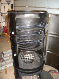 vertical barrel smoker ...                                                                                                                                                                                 More Homemade Smoker Plans, Build A Smoker, Ugly Drum Smoker, Diy Smoker, Smoker Plans, Barrel Smoker, Drum Smoker, Oven Diy, Homemade Smoker