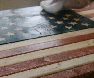 Wooden Flags Diy, Wood American Flag Diy, Wood Flag Diy, Food Flags, American Flag Diy, Rustic Wooden American Flag, Wooden Flags, Parties Food, Flag Diy