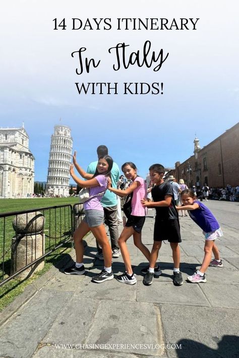 Discover the ultimate 14-day Italy itinerary designed for families! From Rome’s ancient wonders to Venice’s canals and the Amalfi Coast’s beauty, this guide is packed with kid-friendly activities, travel tips, and hidden gems. 🇮🇹✨ #FamilyTravel #ItalyWithKids #TravelItinerary Italy Family Vacation, Italy With Kids, Itinerary Design, Family Travel Hacks, Traveling With Kids, Tips For Traveling, Italy Itinerary, Kid Friendly Activities, Family Destinations