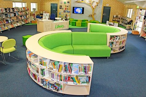 Library Seating Ideas, Public Library Design, Library Seating, School Library Design, Library Interior, Library Inspiration, Kindergarten Design, Seating Ideas, Childrens Library