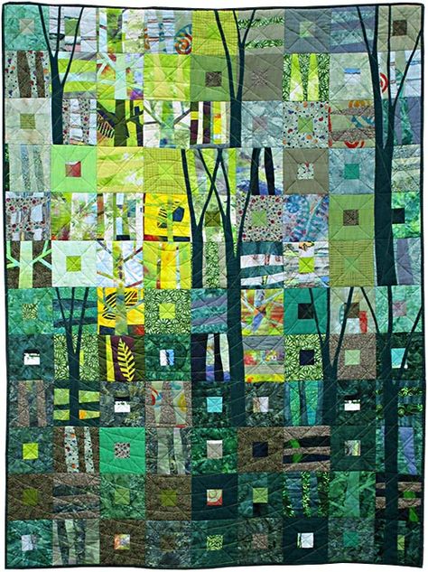 Green Venus by Helen Howes.  Quilt Fest 2015.  Contemporary Quilt (UK). Quirky Quilts, Quilt Hanging, Anni Downs, Themed Quilts, Colchas Quilting, Contemporary Art Quilt, Spirit Cloth, Tree Quilts, Figurative Kunst