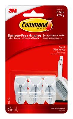 17067ES Command(TM) Small Wire Hooks Hanging Kitchen Utensils, Hanging Hats, Plastic Utensils, Command Hooks, Paint Wood, Utility Hooks, Decorative Hooks, Hanger Hooks, Command Strips