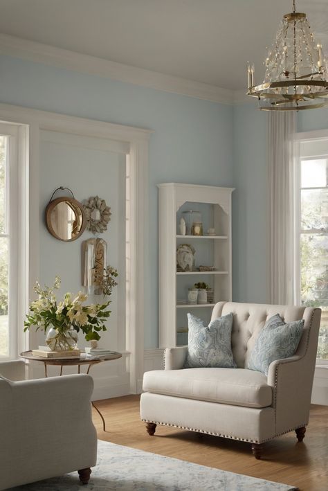 Step into a world of ethereal white wonders as we explore Sherwin Williams' heavenly hue. Dive into the daily routine of an interior designer with a focus on elegant decor. #Ad #homedecor #homedesign #trendgirlApartment #Painthome #interiorarchitecture Wall Colors Green Room Colors
Bright Room Colors
Apartment Renovation
Home Remodeling
Modern Paint Colors
2024 Pale Blue Living Room Walls, Sherwin Williams Sky High, Light Blue Painted Walls, Green Room Colors, Paint Colors 2024, Bright Room Colors, Soft Blue Walls, Blue Walls Living Room, Light Paint Colors