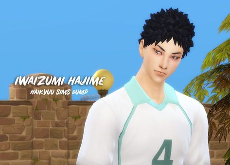 sims 4 haikyuu townie dump Haikyuu Iwaizumi, Iwaizumi Hajime, Sims 4 Anime, The Sims 4 Packs, Sims 4 Characters, Sims 4 Cc Finds, Ts4 Cc, Anime Hair, The Sims4