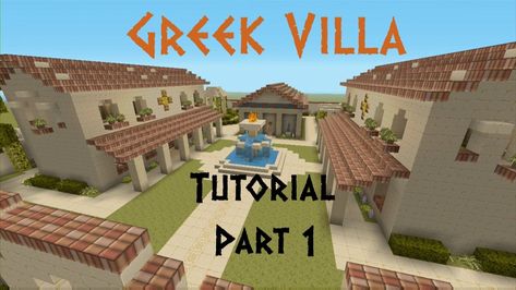 Greek House Interior, Minecraft Building Designs, Minecraft Houses For Girls, Greek Buildings, Minecraft Kingdom, Greek Villa, Minecraft Houses Survival, Minecraft Houses Blueprints, Greek Villas