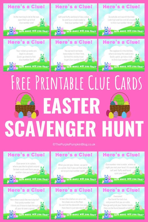 Easter Scavenger Hunt Ideas, Easter Egg Scavenger Hunt Clues, Easter Basket Hunt, Easter Scavenger Hunt Clues, Egg Hunt Clues, Easter Egg Scavenger Hunt, Easter Egg Hunt Clues, Easter Treasure Hunt, Scavenger Hunt Ideas