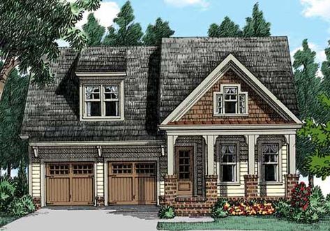 Craftsman House Plan - 4 Bedrooms, 3 Bath, 2896 Sq Ft Plan 85-296 Frank Betz, Cottage House Plan, Bedroom Traditional, Monster House Plans, Craftsman Style Homes, Craftsman Style House Plans, Craftsman House Plan, Traditional House Plans, Cottage House