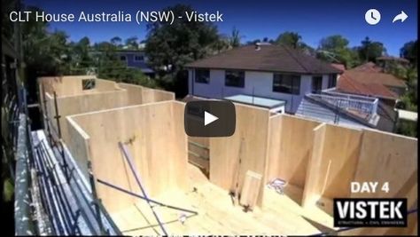 Australian CLT House (NSW) Clt Building, Clt House, Cross Laminated Timber, Timber Projects, Mass Timber, House Australia, Structural Design, Timber House, Structural Engineering