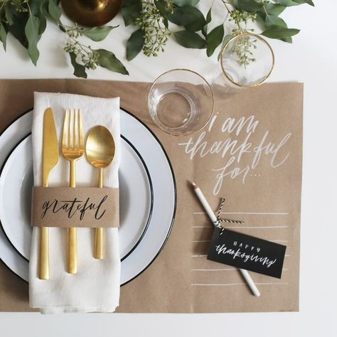 9 Simple Thanksgiving Decorations That You Can Easily Do Last Minute | Hunker Gold Thanksgiving Table, Gold Chicken, Thanksgiving Decorations Outdoor, Friendsgiving Dinner, Thanksgiving Dinner Table, Thanksgiving Decorations Diy, Hosting Thanksgiving, Diy Thanksgiving, Gold Holiday