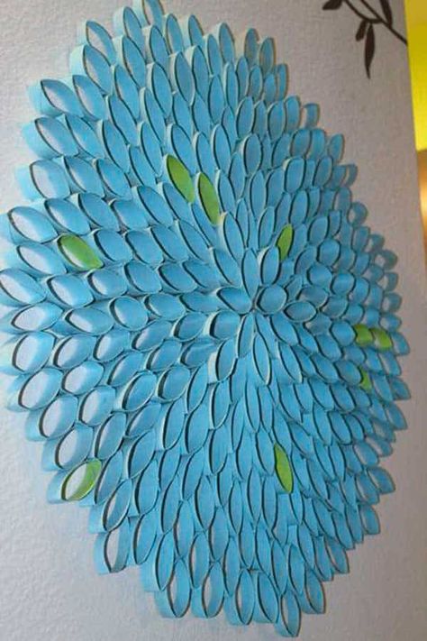 30 DIY Paper Toilet Roll Crafts That Will Beautify Your Walls homesthetics decor (10) Paper Roll Art, Make Wall Art, Toilet Paper Roll Wall Art, Toilet Paper Art, Toilet Paper Roll Art, Toilet Roll Craft, Rolled Paper Art, Toilet Paper Crafts, Toilet Paper Rolls