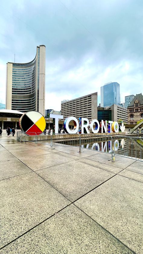 Toronto sign Toronto City Hall, Toronto City, April Showers, City Hall, Travel Destinations, Toronto, Travel, Quick Saves