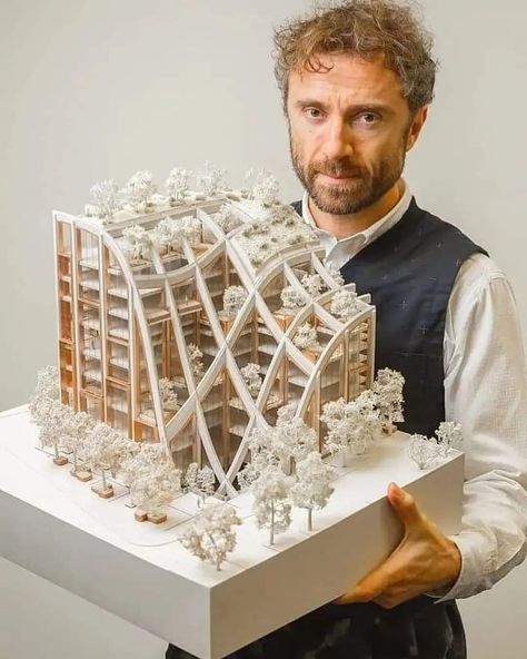 Heatherwick Studio, Maquette Architecture, Conceptual Model Architecture, Model Architecture, Concept Models Architecture, New Architecture, Arch Model, Architecture Model Making, Architecture Drawing Art